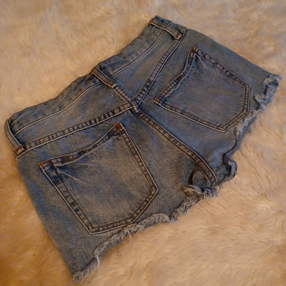 Free People Rock Denim Uptown Cutoff Shorts - Picture 4 of 12